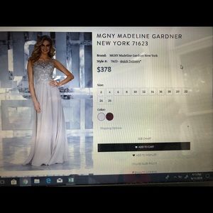 Madison Gardner of New York Evening Dress size 8.